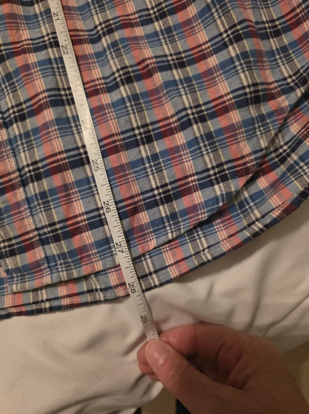 J. Crew The Broken-In Oxford Slim Check Button Up Size Small Organic Cotton